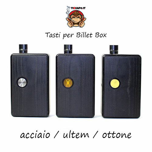 Tasti per Billet Box (acciaio, ultem e ottone)