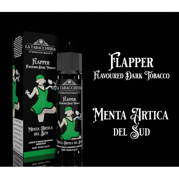 MENTA ARTICA DEL SUD - Extra Dry 4Pod - Linea Flapper Juice Tobacco - Liquido Scomposto 20ml - La Tabaccheria