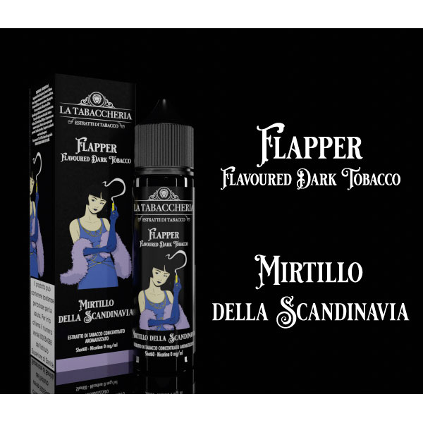 MIRTILLO DELLA SCANDINAVIA - Extra Dry 4Pod - Linea Flapper Juice Tobacco - Liquido Scomposto 20ml - La Tabaccheria